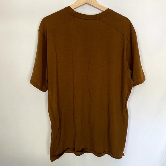 Smartwool brown men's short sleeved t-shirt size XL summer shirt FLAWS - Picture 6 of 6